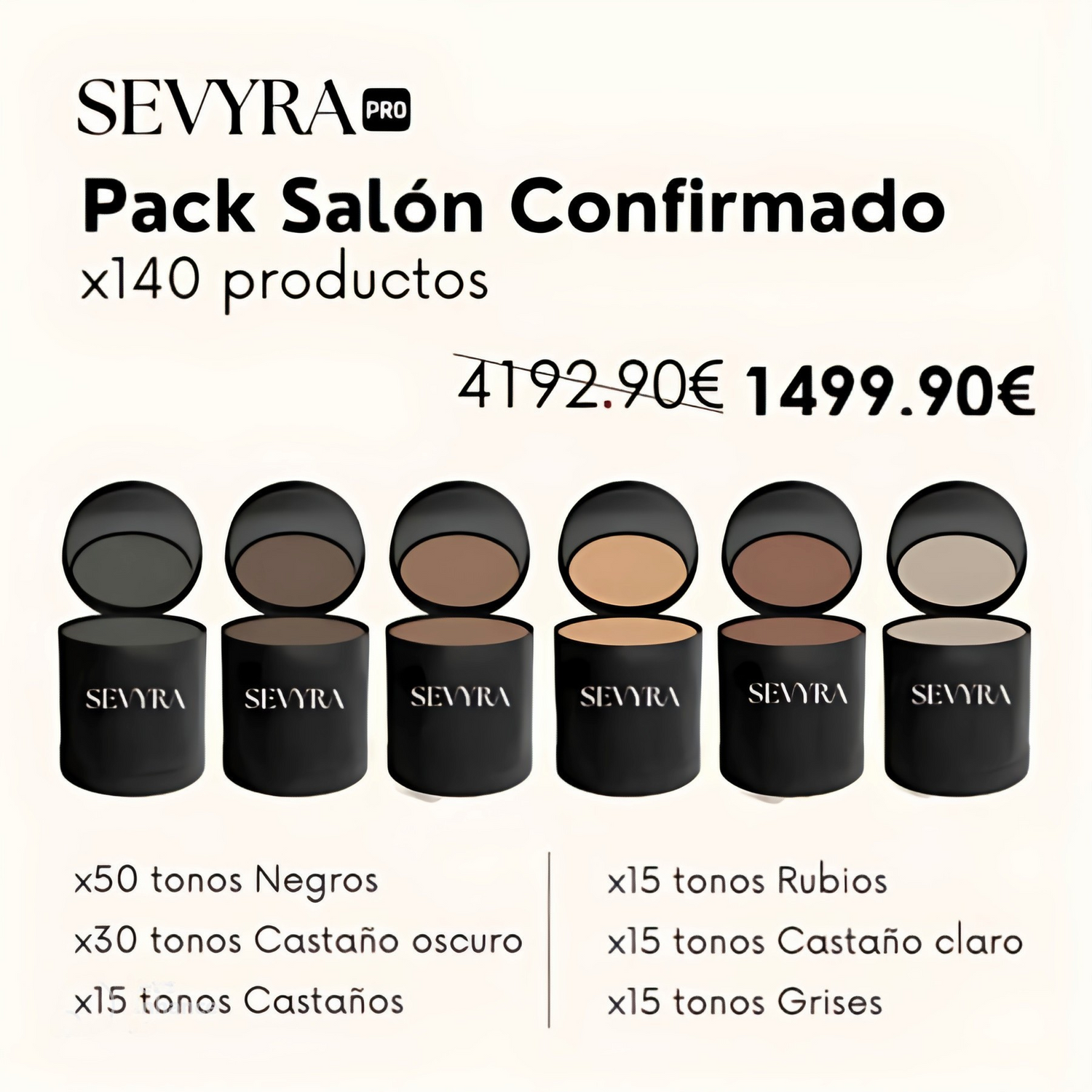 Sevyra Pro | Pack Salón Confirmado