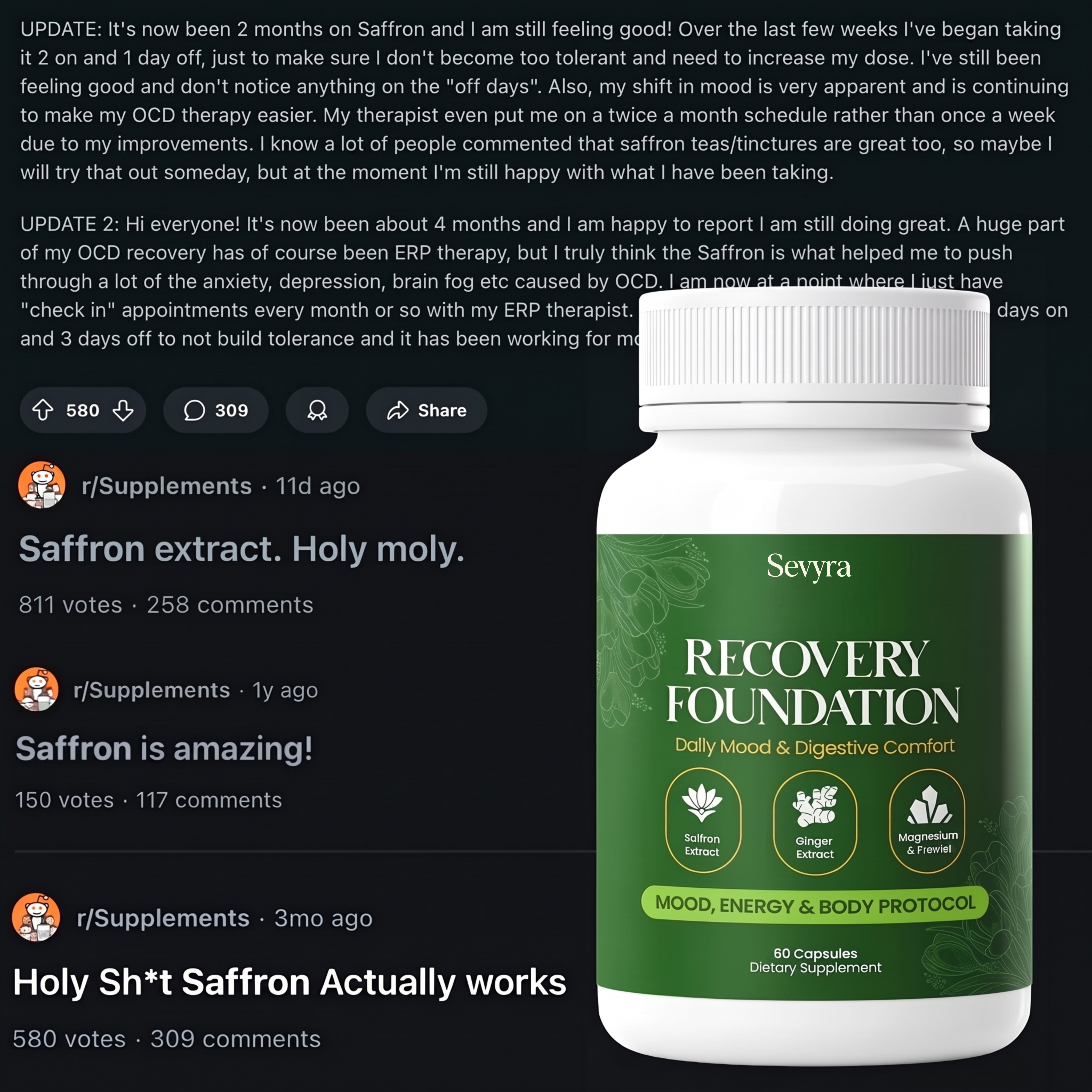 Sevyra Recovery Foundation Capsules