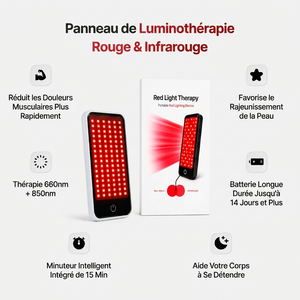 Panneau de Luminothérapie Rouge & Infrarouge