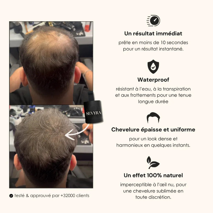Camouflage capillaire homme