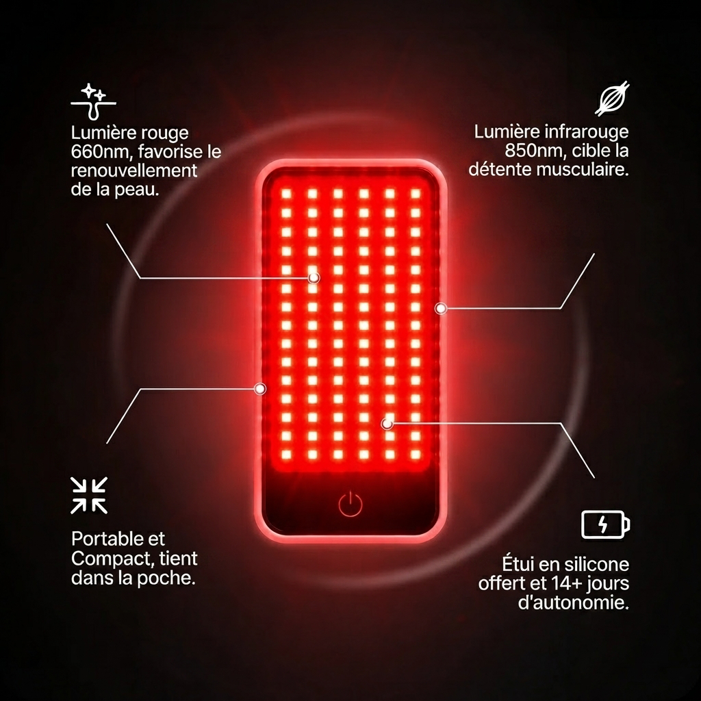 Panneau de Luminothérapie Rouge & Infrarouge