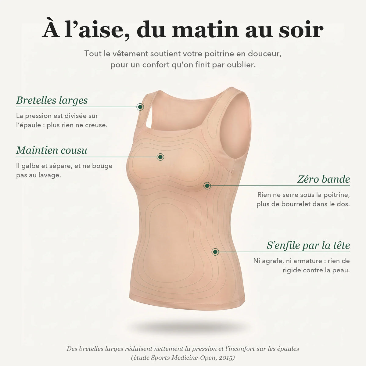 Débardeur Confort à Soutien-Gorge Intégré