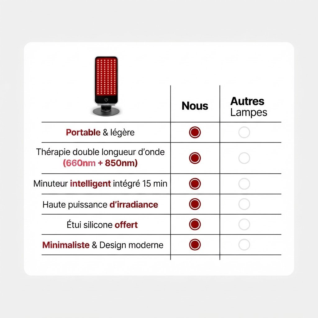 Panneau de Luminothérapie Rouge & Infrarouge